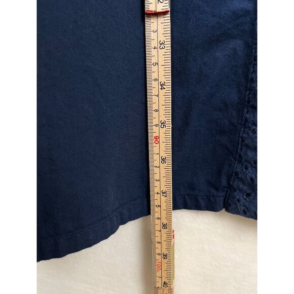 Current Elliott Ama Eyelet Navy dress size‎ 3(L) - Picture 6 of 7